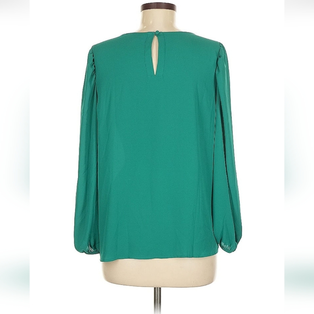 LOFT Green Women's Blouse - Picture 4 of 4